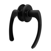 Klamka drzwiowa seger.krótka CZARNA