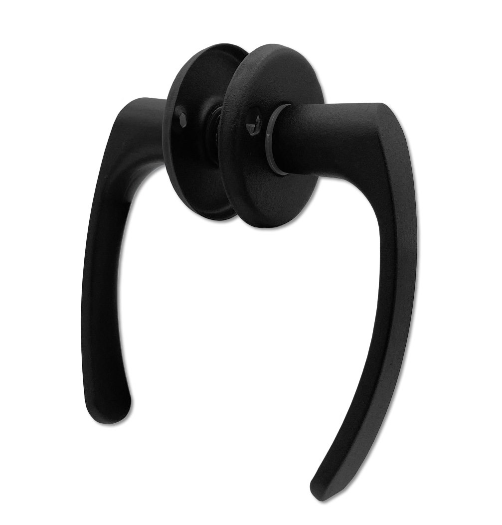 Klamka drzwiowa seger.krótka CZARNA