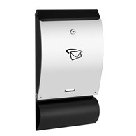 Skrzynka na listy A4 wypukła z tubą 470x250x65mm (LUX-elementy nierdzewne)