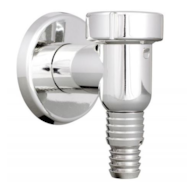 Odpływ pralki z zaworem zwrotnym natynkowy chrom