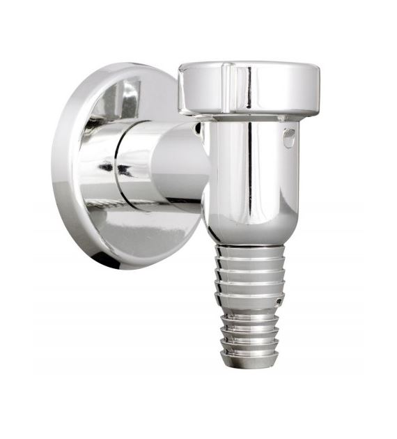 Odpływ pralki z zaworem zwrotnym natynkowy chrom