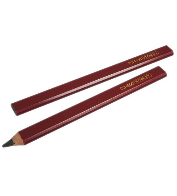 STANLEY Ołówek ciesielski, czerwony 176mm HB