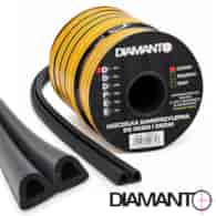 Uszczelka PROFIL  D  14x12mm czarna 40m DIAMANTO